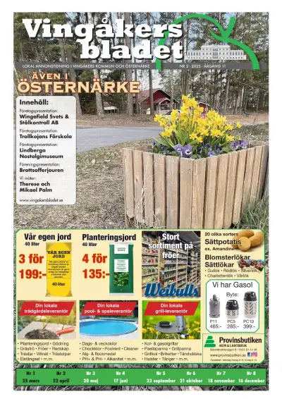 Framsida Vingåkersbladet nr 2 2025