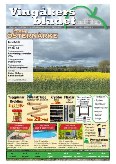 Framsida Vingåkersbladet nr 3 2025