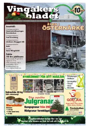 Vingåkersbladet framsida nr 8 2024
